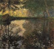 The Pond at Montgeron Claude Monet